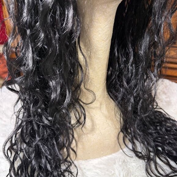It's A Wig Broadway 30" Lace Front Wavy Color 1B Synthetic Wig - Picture 4 of 16